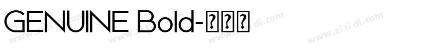 GENUINE Bold字体转换 GENUINE Bold字体转换